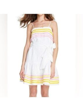 Lisa Marie Fernandez x Target Ruffle-Hem Tiered Ric Rac Dress - Size Medium